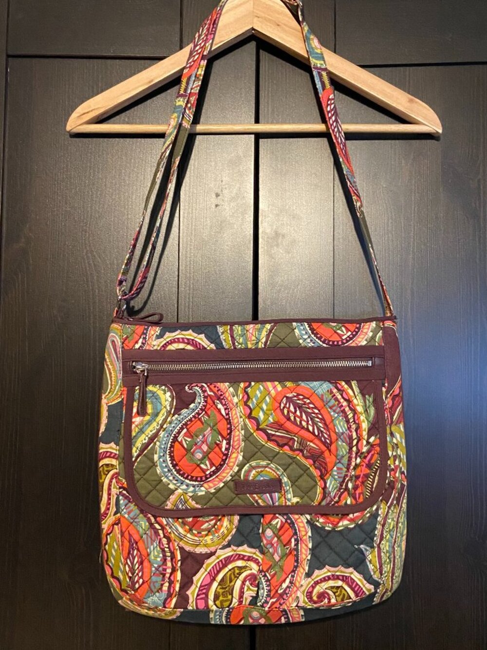 Vera Bradley Hipster Crossbody Bag Heirloom Paisley 2017